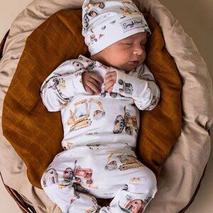 NEW* ADORABLE BOY TRACTOR FOOTIE
